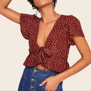 Shein Polka Dot Top